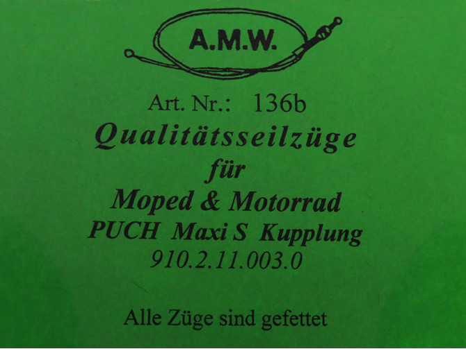 Bowdenzug Puch Maxi S Kupplungszug lang A.M.W.  product